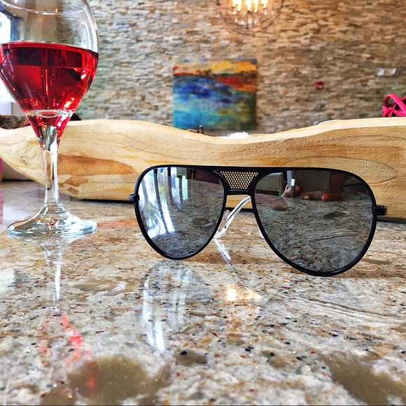 “Simone” Oversized Glam Aviators - Picture 2 of 5